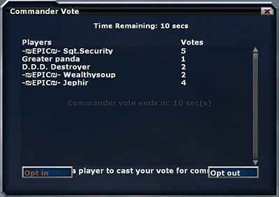 commander voting
