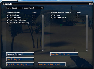 squad screen